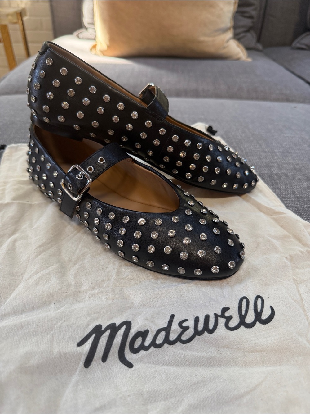 Madewell Remy Mary Jane Studded flats